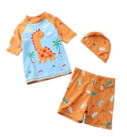 Three-piece children's swimsuit