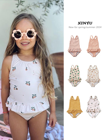 2025 New One-piece Children's Bikini Sun Protection Swimsuit